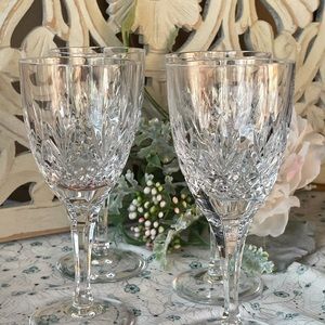 Atlantis By Meridian Crystal Glasses 4 Pc CELEBRATE!